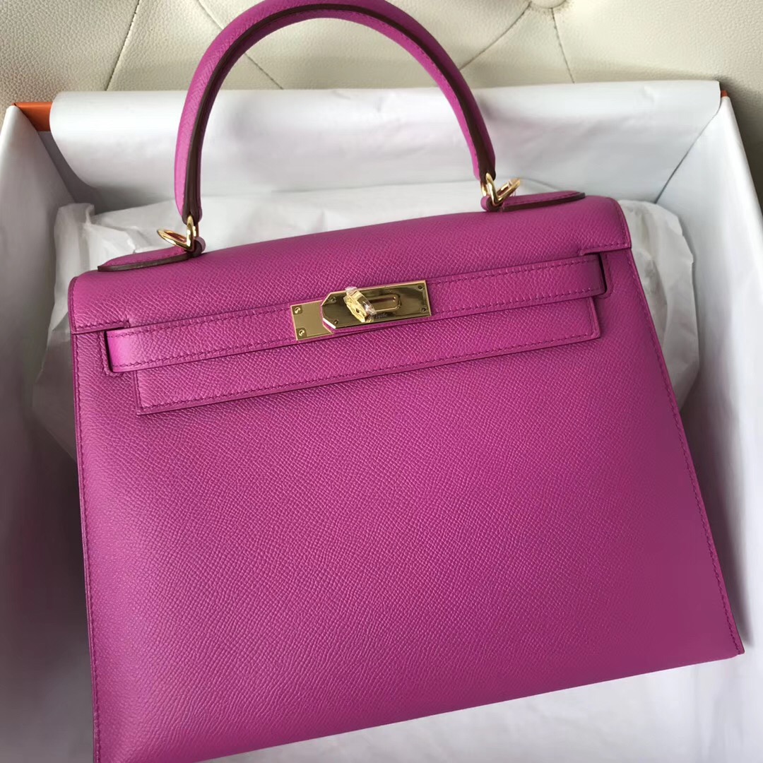 愛馬仕包包新加坡網站 Hermes Kelly 28cm Epsom 9I玉蘭粉Rose Magnolia