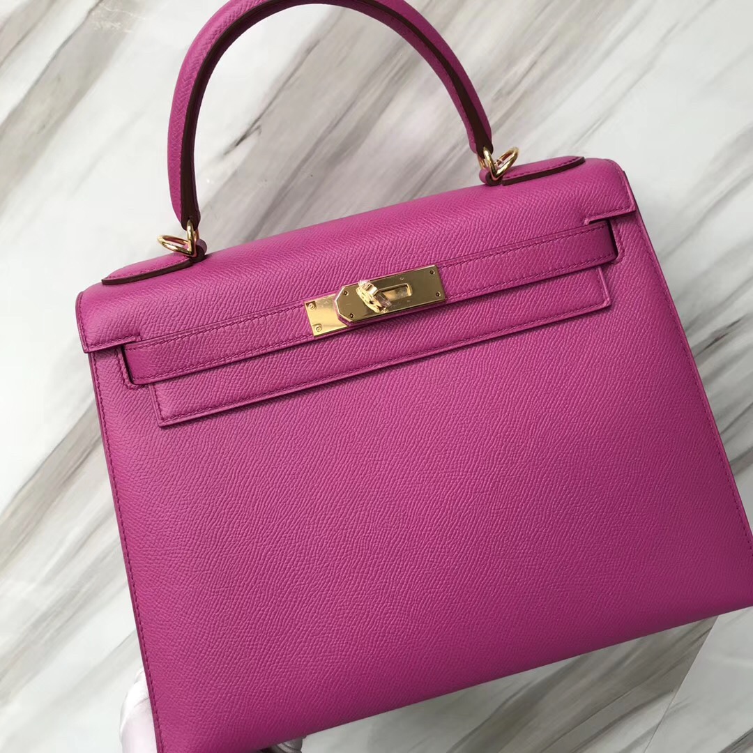 愛馬仕包包新加坡網站 Hermes Kelly 28cm Epsom 9I玉蘭粉Rose Magnolia