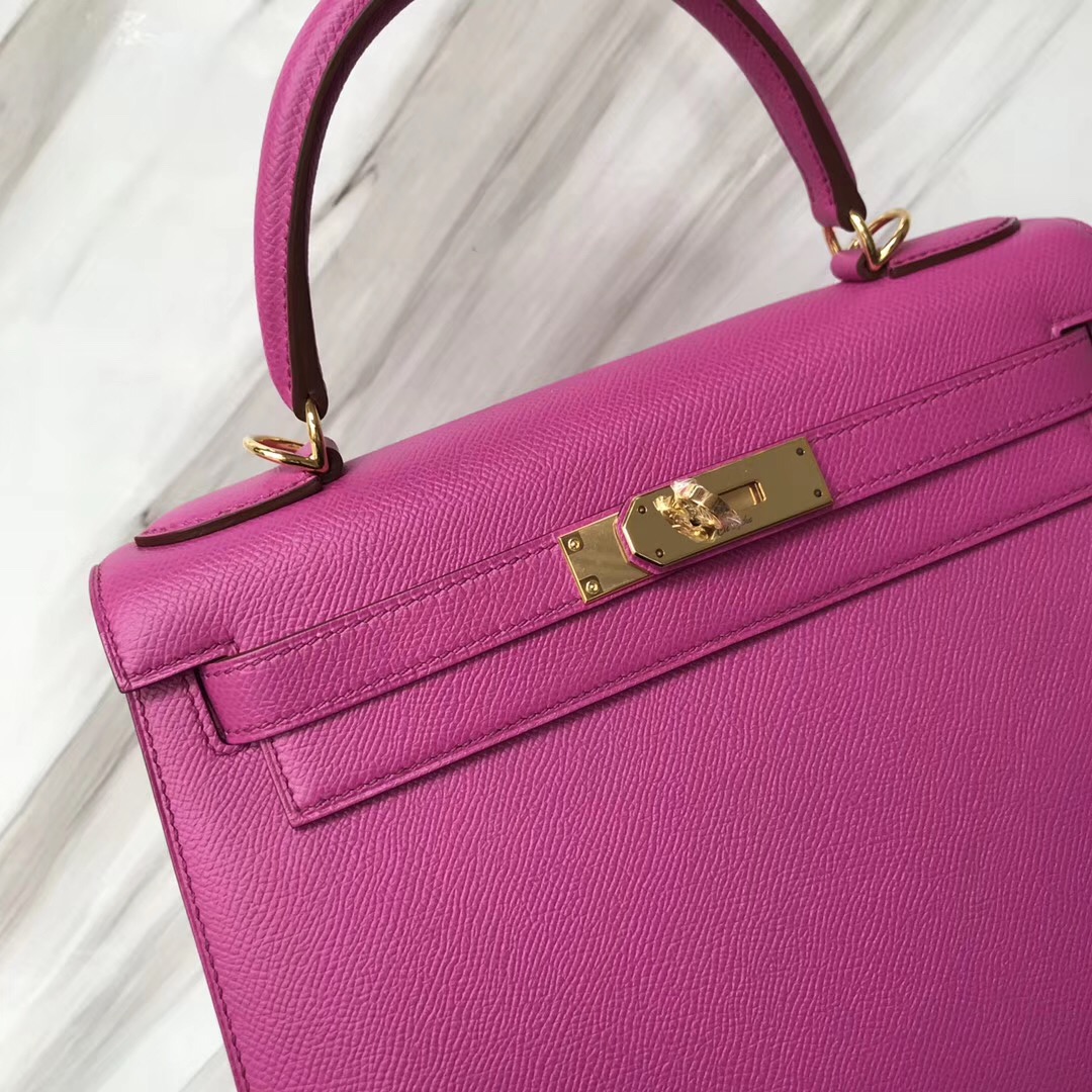 愛馬仕包包新加坡網站 Hermes Kelly 28cm Epsom 9I玉蘭粉Rose Magnolia