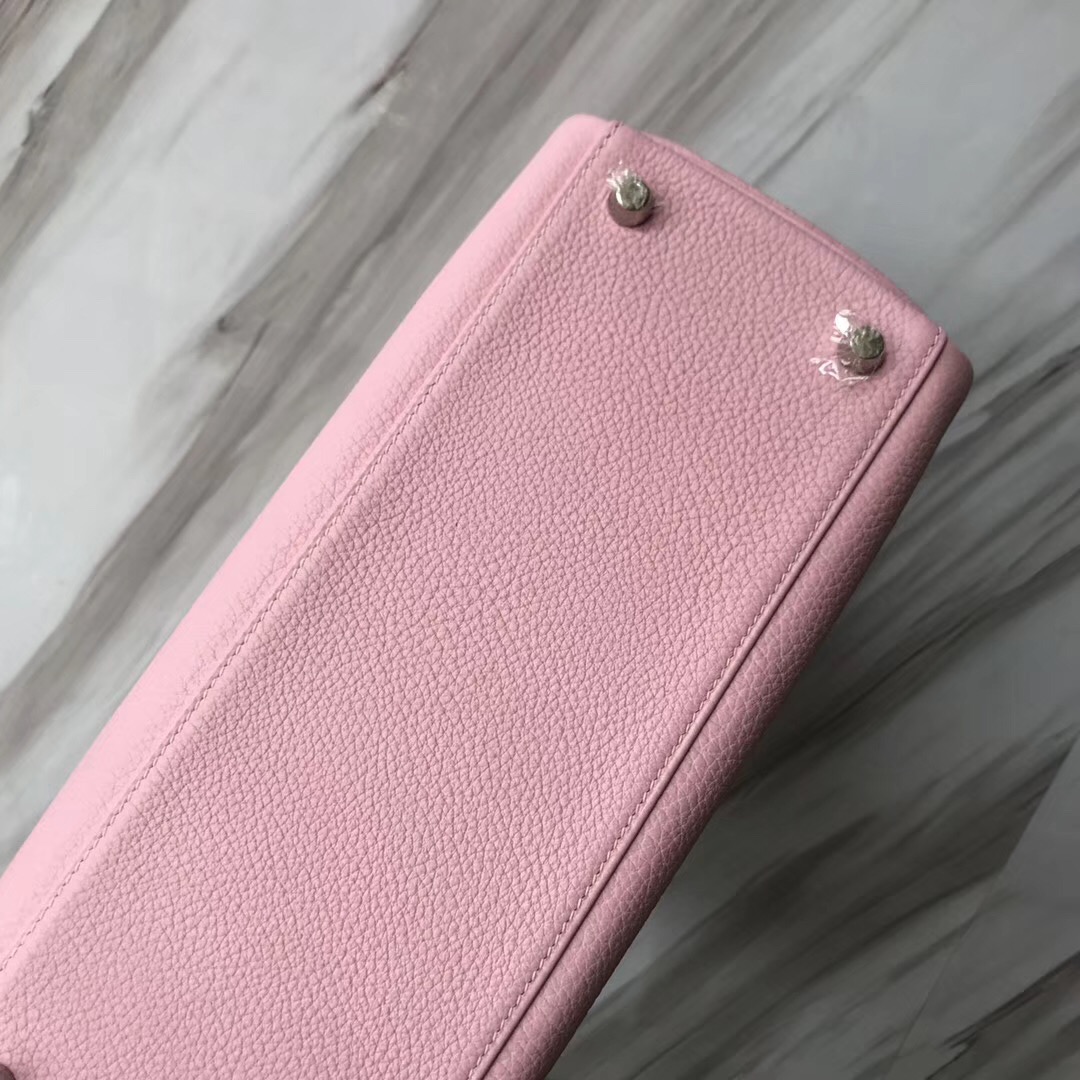 香港愛馬仕凱莉包包官網 Hermes Kelly 28cm 3Q新櫻花粉色 Rose Sakura