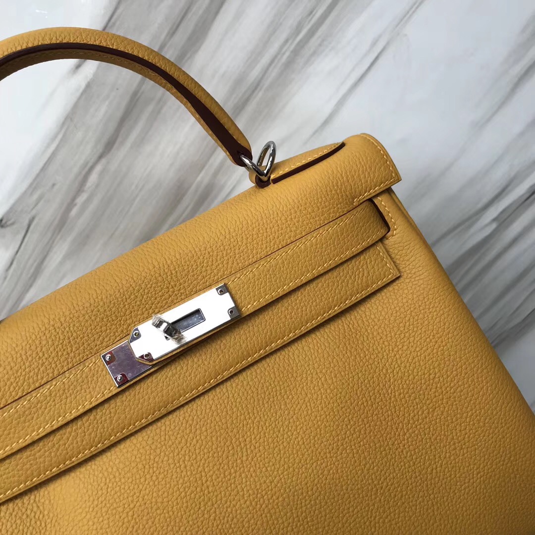 愛馬仕凱莉包包圖片 澳大利亞價格 Australia Hermes Kelly 28cm 9D琥珀黃Ambre