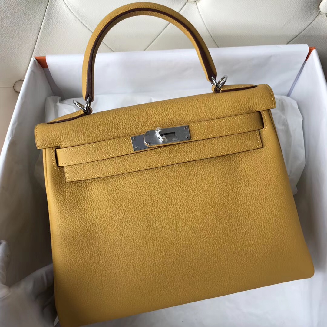 愛馬仕凱莉包包圖片 澳大利亞價格 Australia Hermes Kelly 28cm 9D琥珀黃Ambre