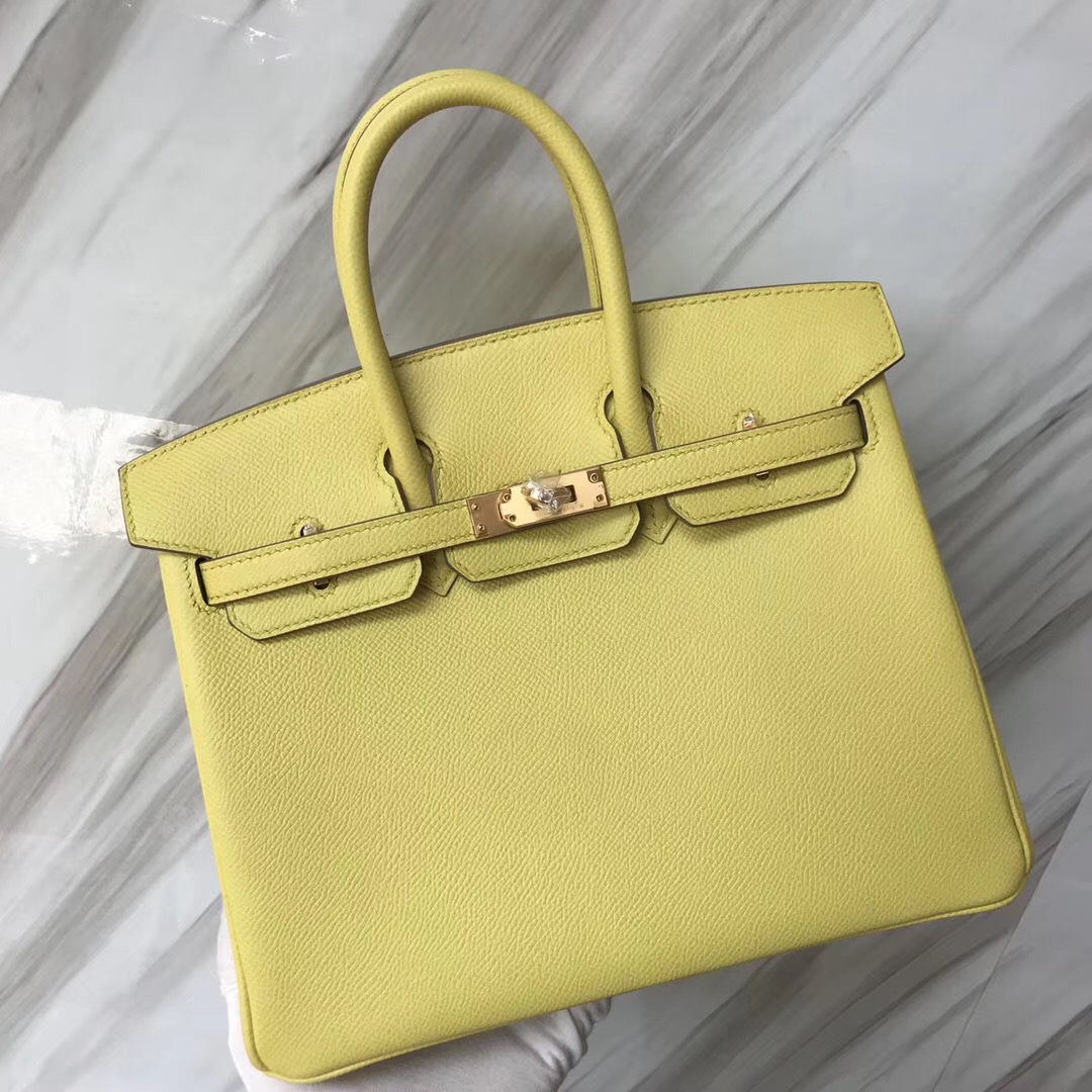 愛馬仕2019年D刻印鉑金包 Australia Hermes Birkin 25cm C9 Soupre 鵝蛋黃