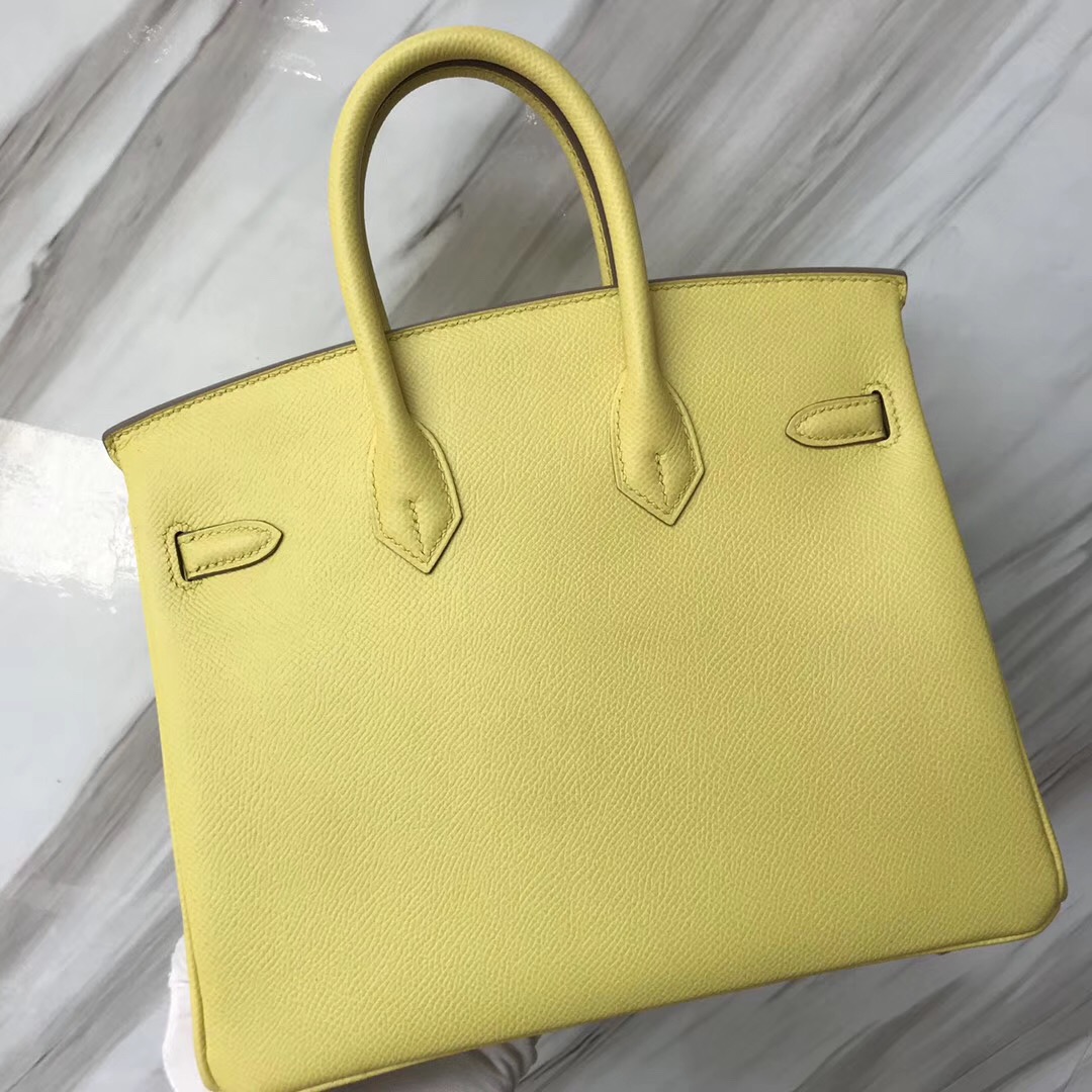 愛馬仕2019年D刻印鉑金包 Australia Hermes Birkin 25cm C9 Soupre 鵝蛋黃