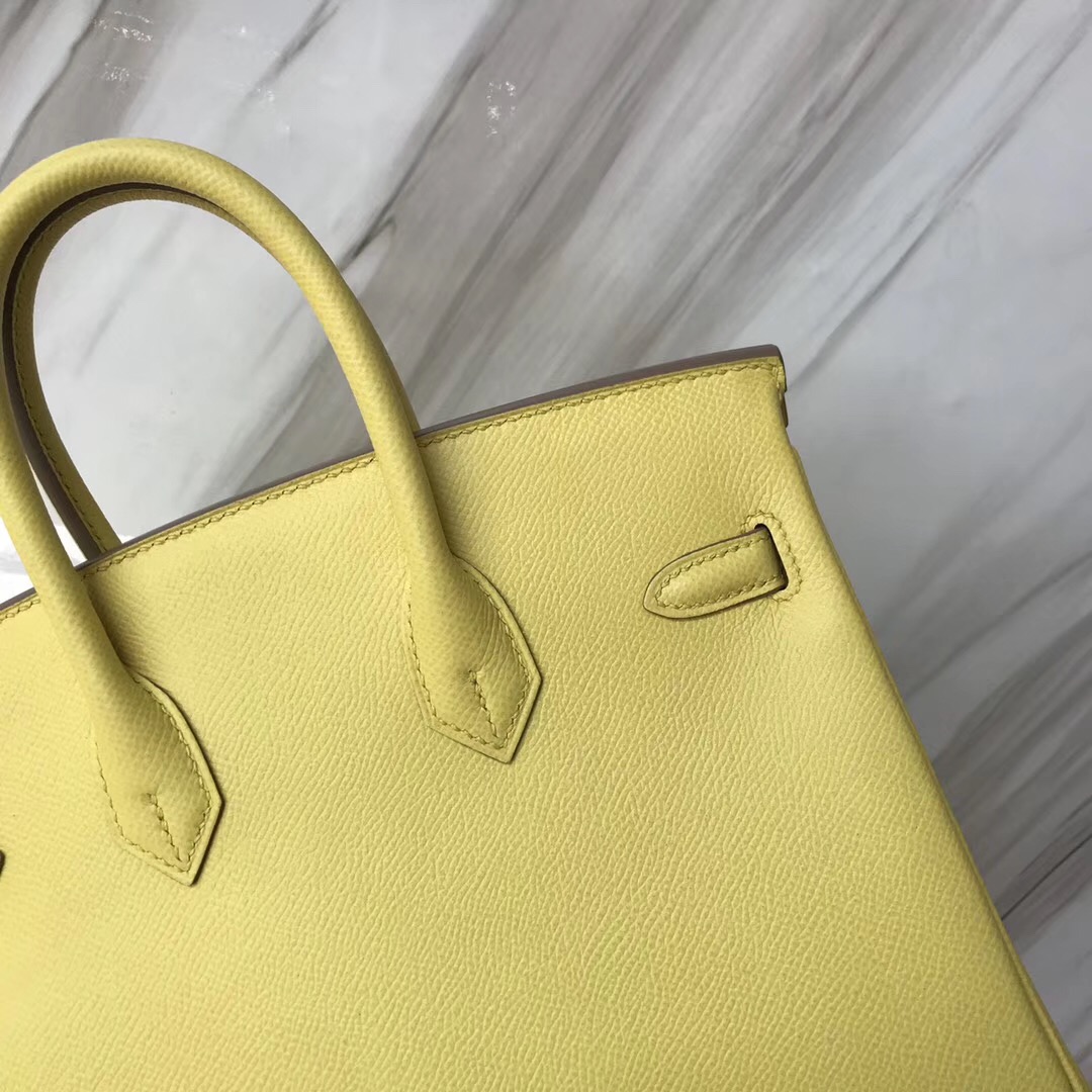 愛馬仕2019年D刻印鉑金包 Australia Hermes Birkin 25cm C9 Soupre 鵝蛋黃