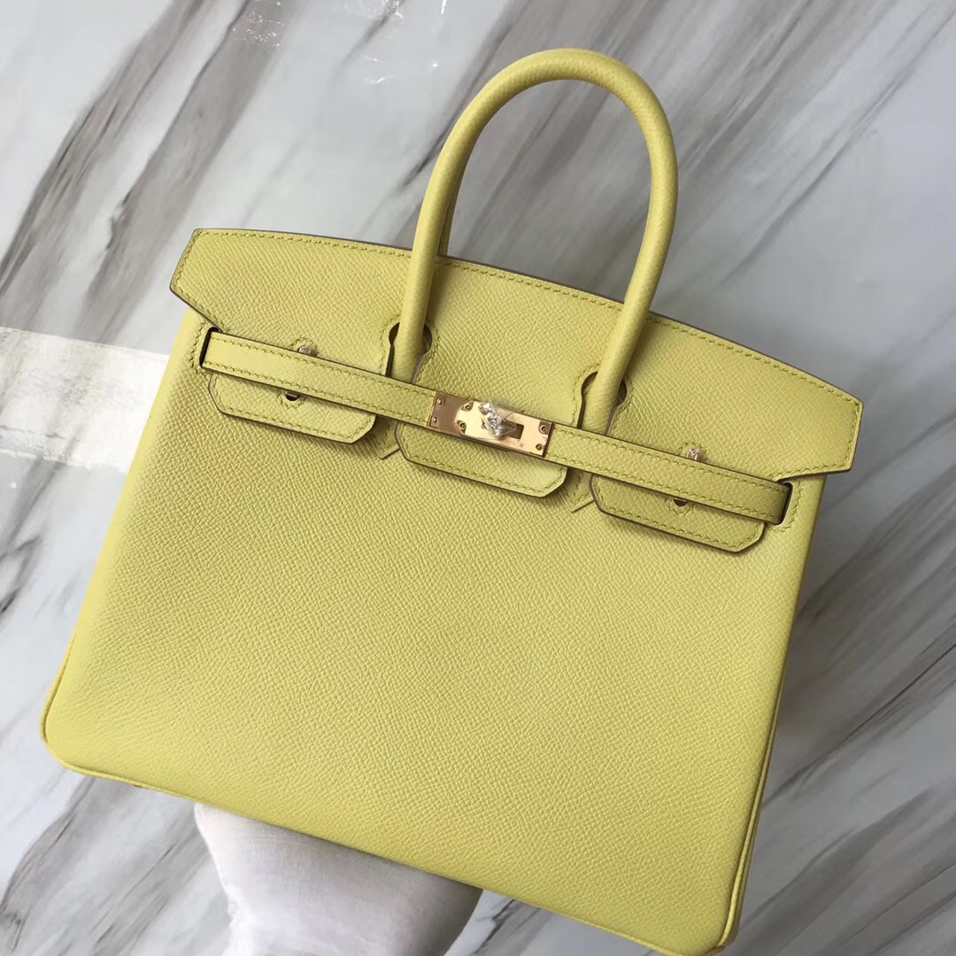 愛馬仕2019年D刻印鉑金包 Australia Hermes Birkin 25cm C9 Soupre 鵝蛋黃