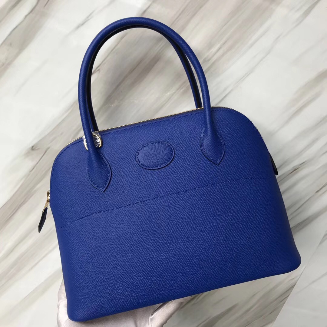 愛馬仕新加坡烏節路總店 寶萊包 Singapore Hermes bolide 27cm I7琉璃藍 Blue zellige