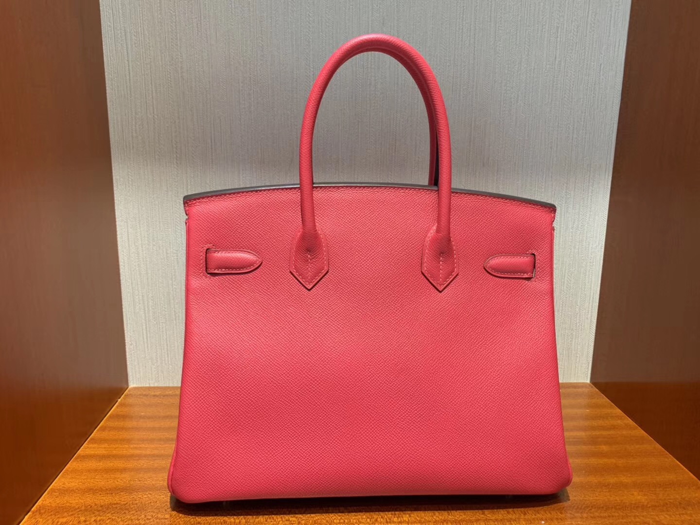 愛馬仕澳門四季名店專賣店 Hermes Birkin 30cm Epsom i6極致粉 Rose Extreme