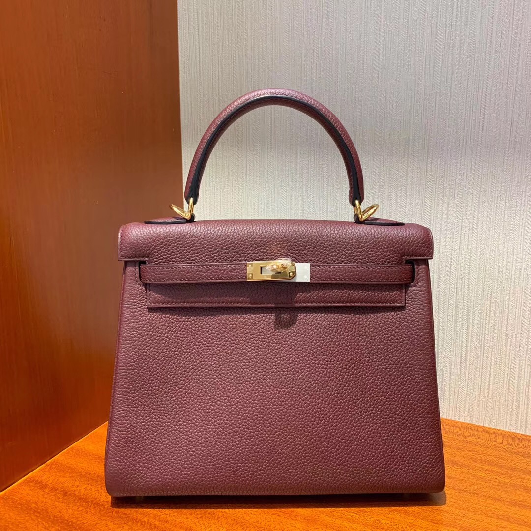 Singapore Hermès Kelly 25cm CK55愛馬仕紅 Rouge H Togo小牛皮