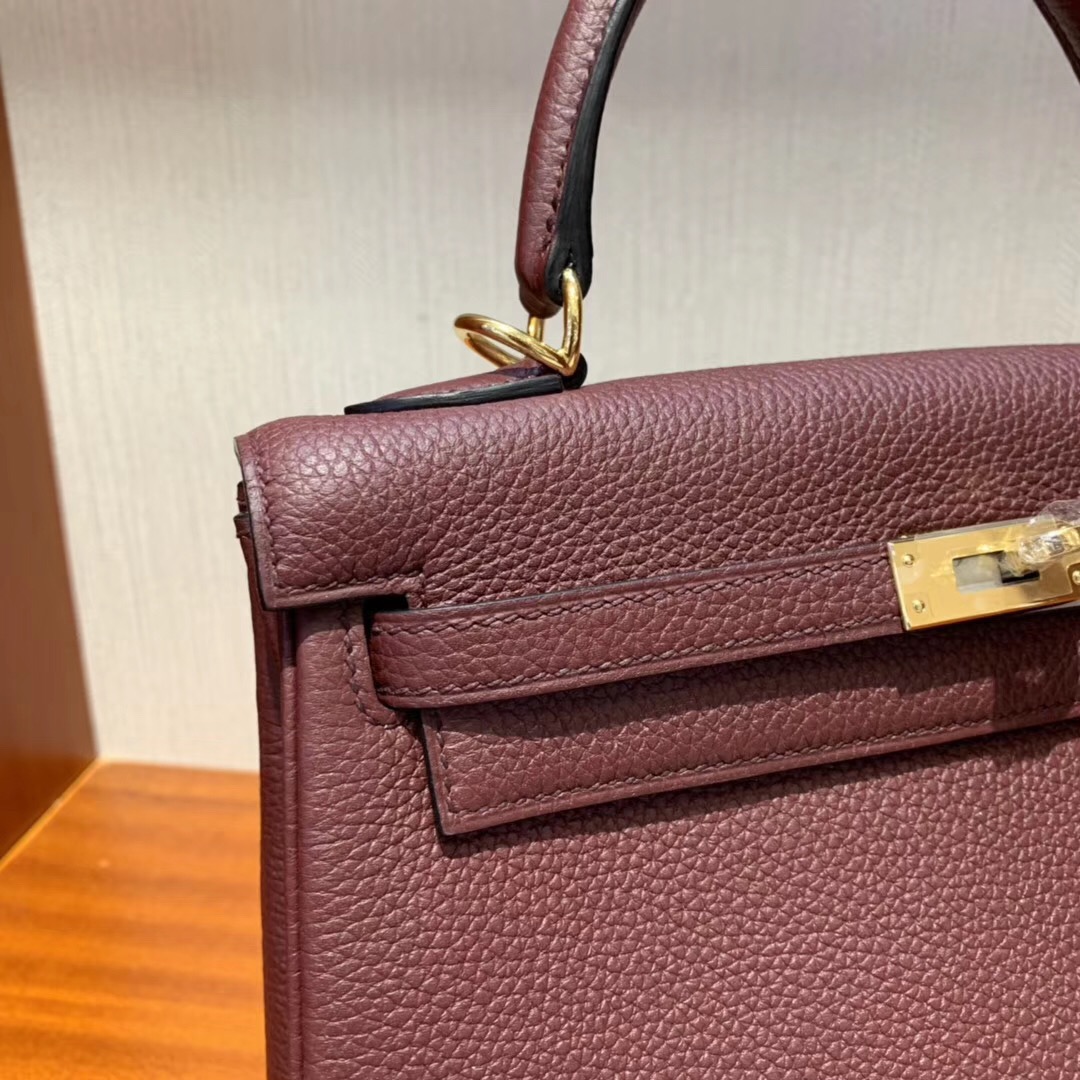 Singapore Hermès Kelly 25cm CK55愛馬仕紅 Rouge H Togo小牛皮