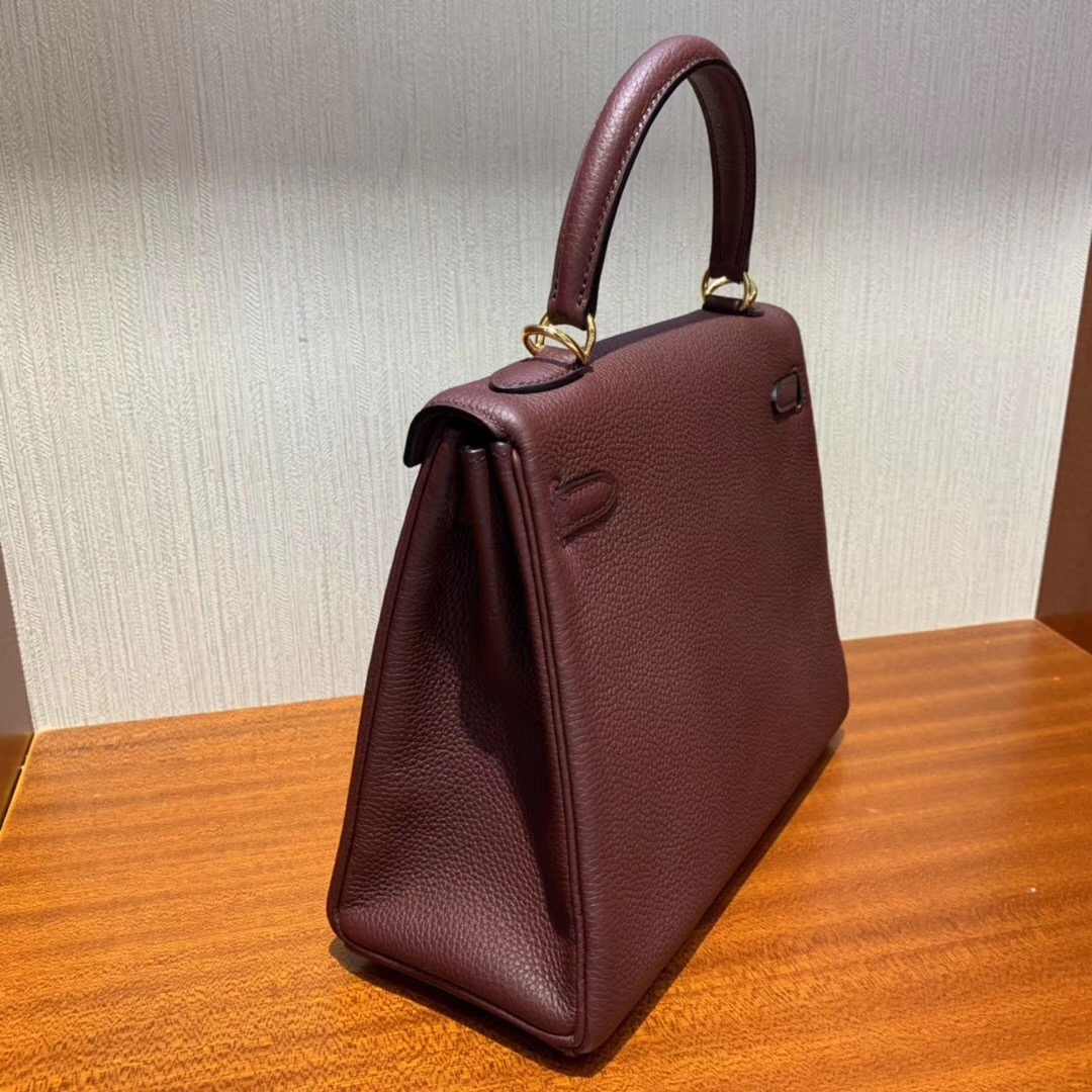 Singapore Hermès Kelly 25cm CK55愛馬仕紅 Rouge H Togo小牛皮