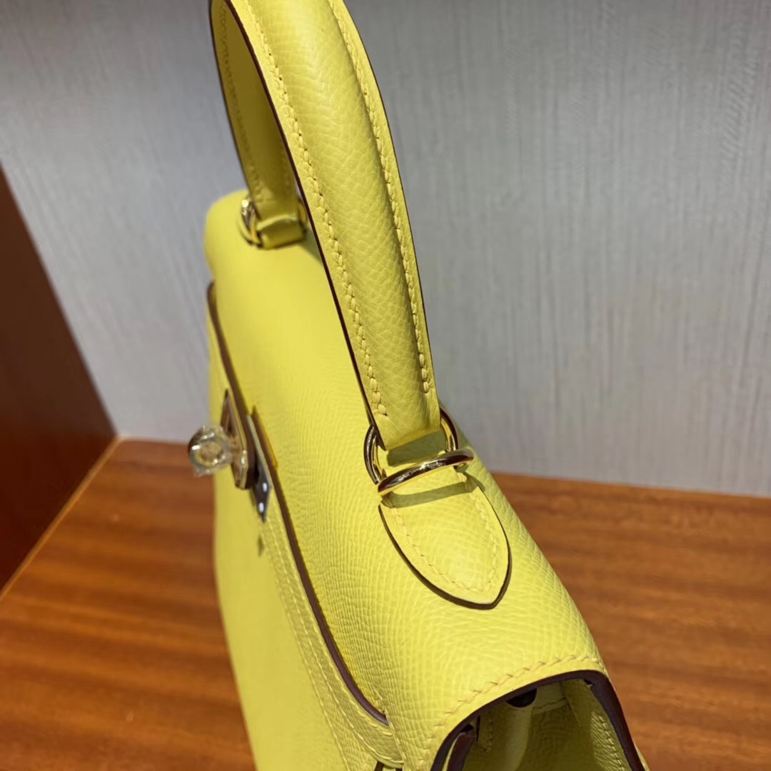 Hermès Singapore Takashimaya Kelly 25cm Epsom 9O那不勒斯黃 Jaune De Naples