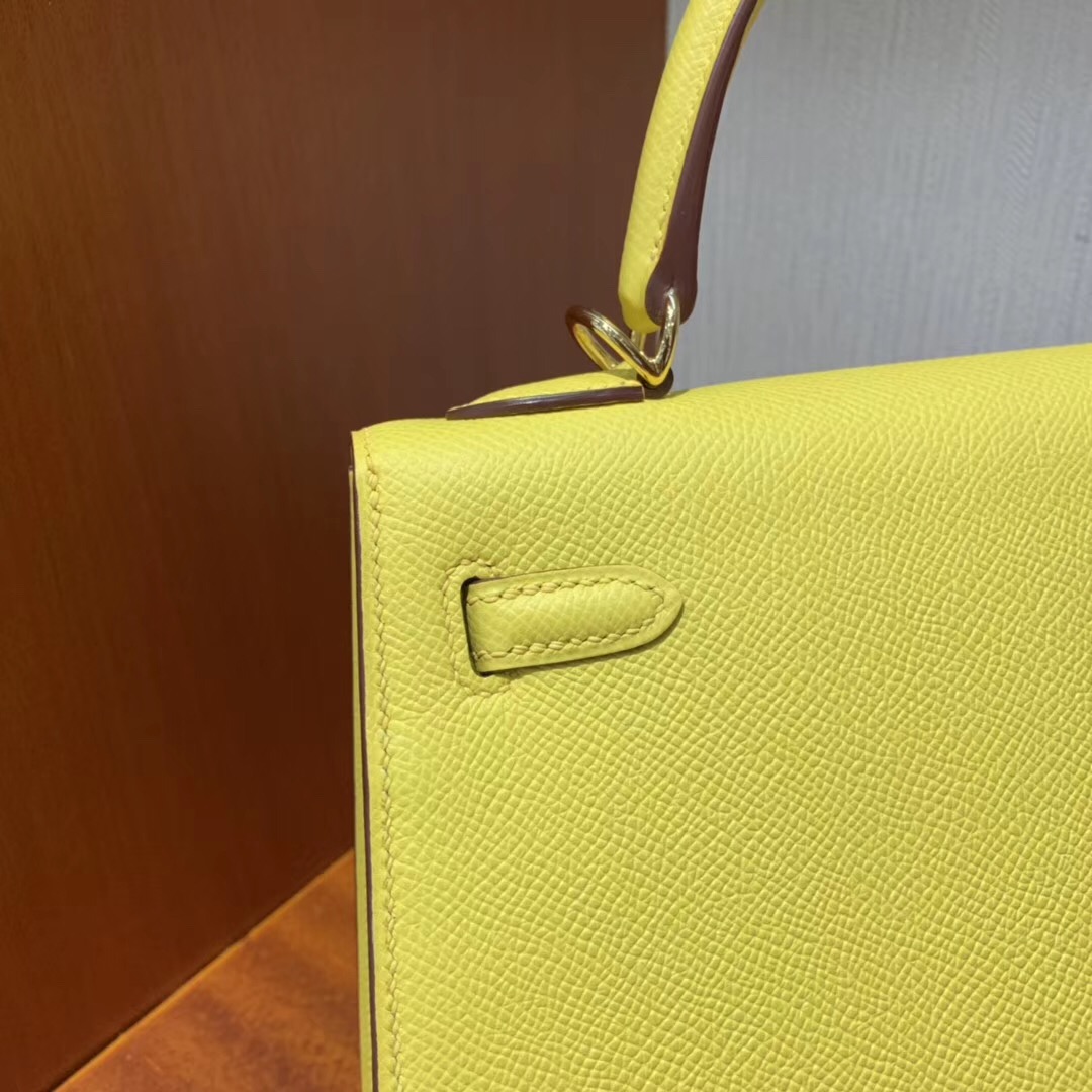 Hermès Singapore Takashimaya Kelly 25cm Epsom 9O那不勒斯黃 Jaune De Naples