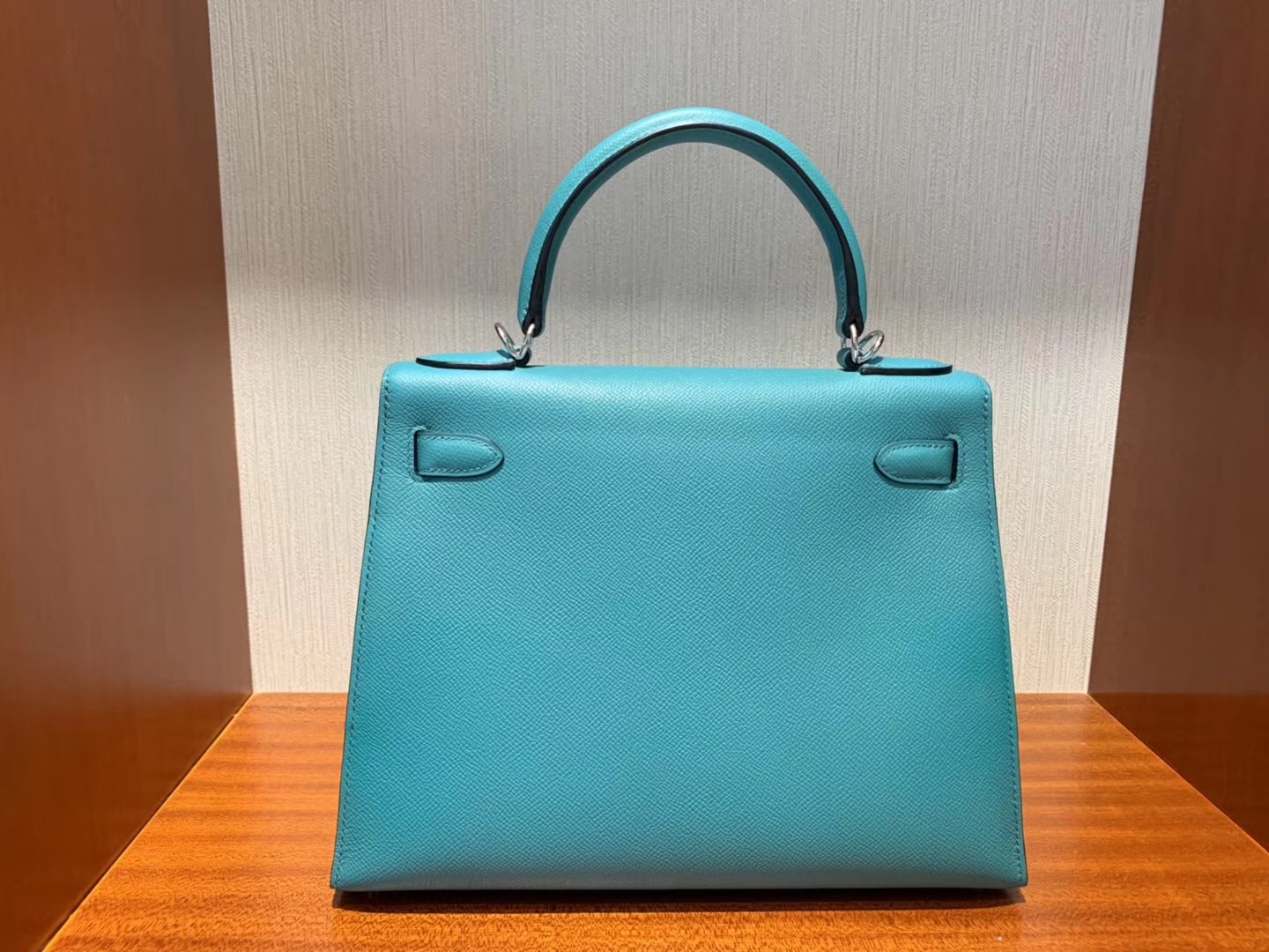 Hermès Singapore Takashimaya Hermes Kelly Bag 25cm 7F孔雀藍 Blue paon
