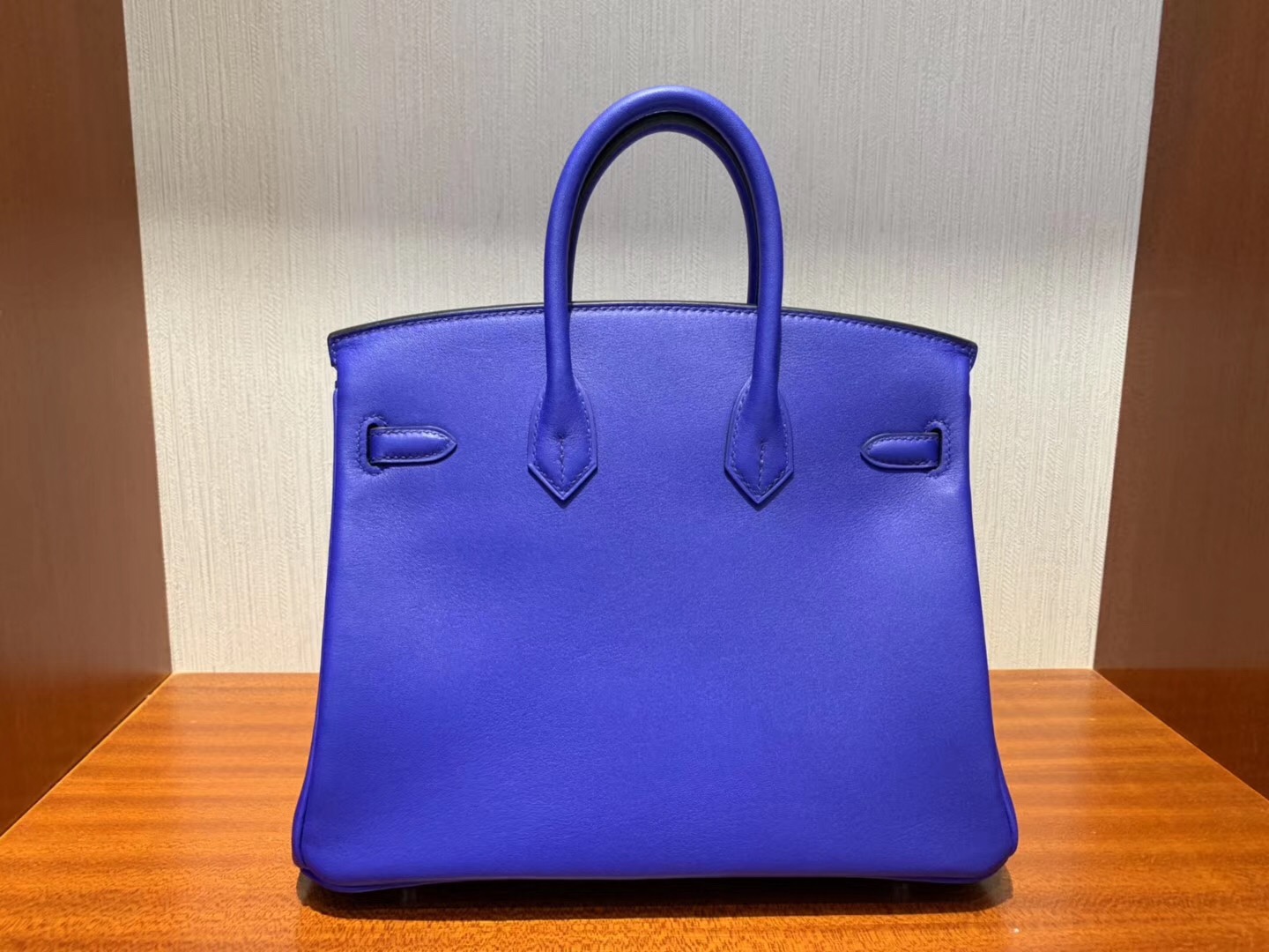 愛馬仕鉑金包價格 Hermes Birkin 25cm Swift 7T電光藍Blue Eletric 銀扣