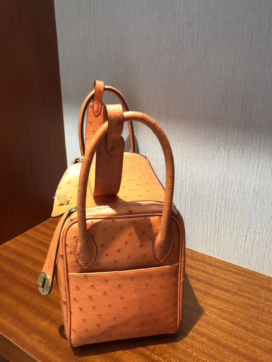 愛馬仕lindy價格 Hermes Lindy bag 26cm CK93 Orange橙色 KK南非鴕鳥皮