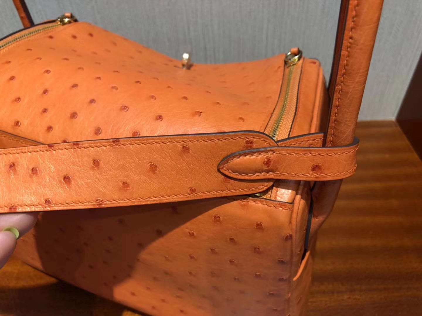 愛馬仕lindy價格 Hermes Lindy bag 26cm CK93 Orange橙色 KK南非鴕鳥皮