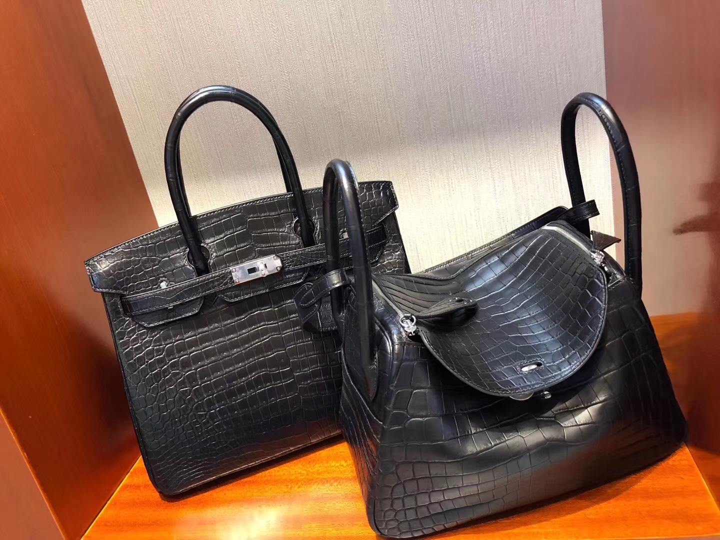 愛馬仕海港城專賣店 Hermes Birkin 30cm HCP霧面倒V 野生灣鱷  CK89黑色 Noir