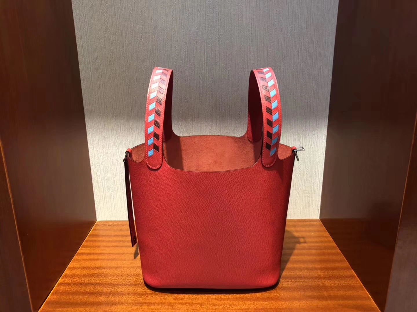 香港愛馬仕菜籃子官網價格 Hermes Picotin Lock 18cm S3 心紅色 Rose de Coeur