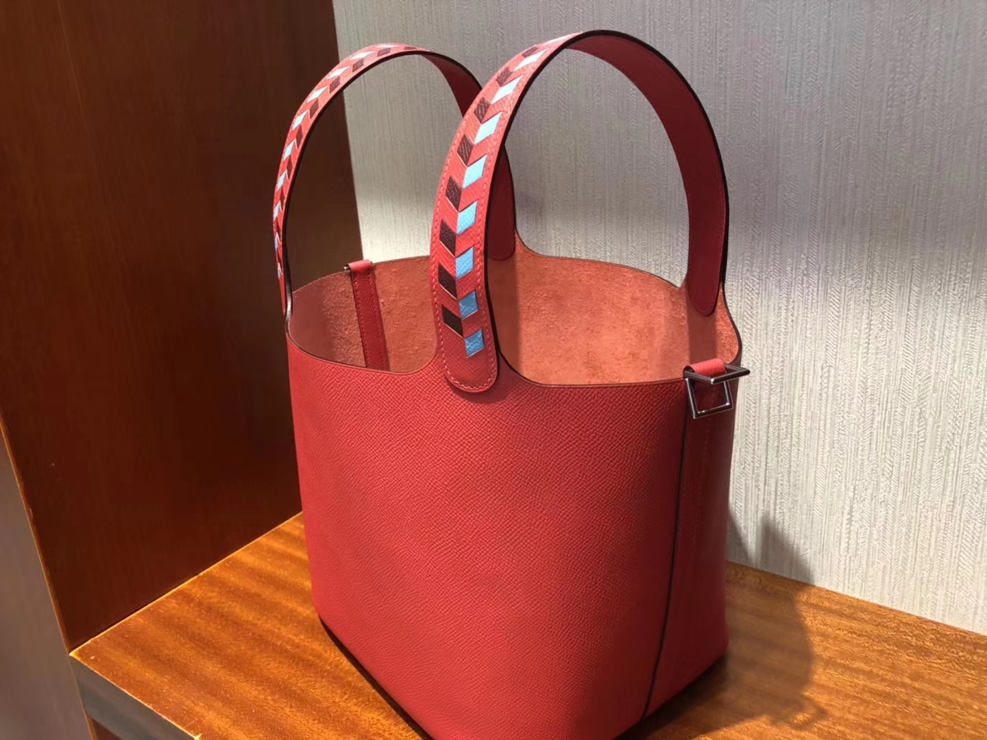 香港愛馬仕菜籃子官網價格 Hermes Picotin Lock 18cm S3 心紅色 Rose de Coeur