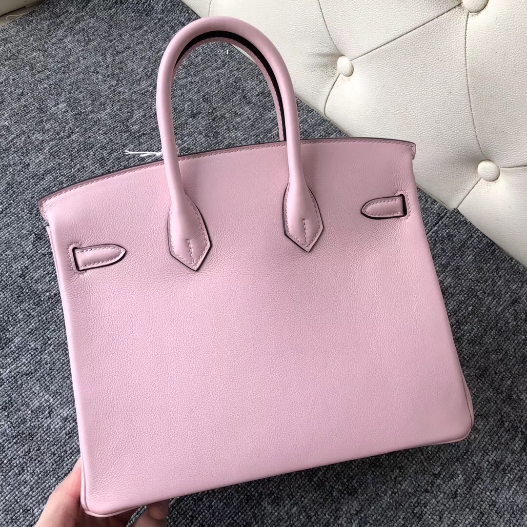 USA Hermès Birkin Bags 25CM 3Q新粉色 Rose Sakura 新樱花粉 Swift calfskin