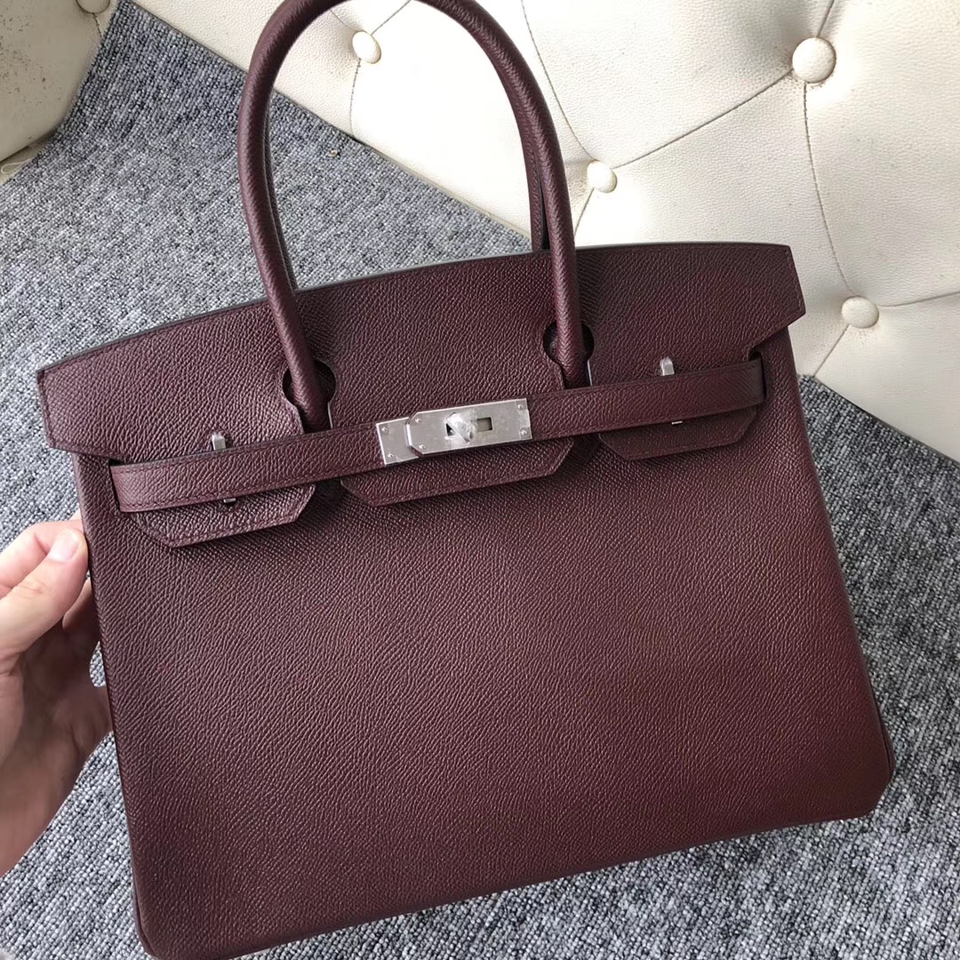 加拿大溫哥華愛馬仕 Canada Hermes Birkin 30cm CK57波爾多酒紅 Bordeaux