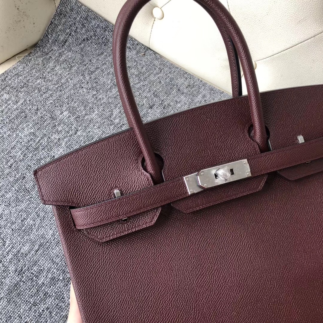 加拿大溫哥華愛馬仕 Canada Hermes Birkin 30cm CK57波爾多酒紅 Bordeaux