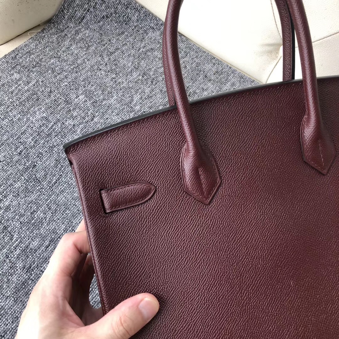 加拿大溫哥華愛馬仕 Canada Hermes Birkin 30cm CK57波爾多酒紅 Bordeaux