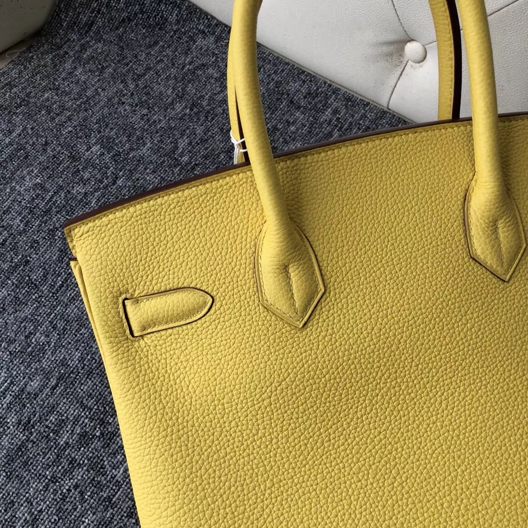 愛馬仕包包加拿大價格 Hermes Birkin 30cm 9O那不勒斯黃 Jaune De Naples