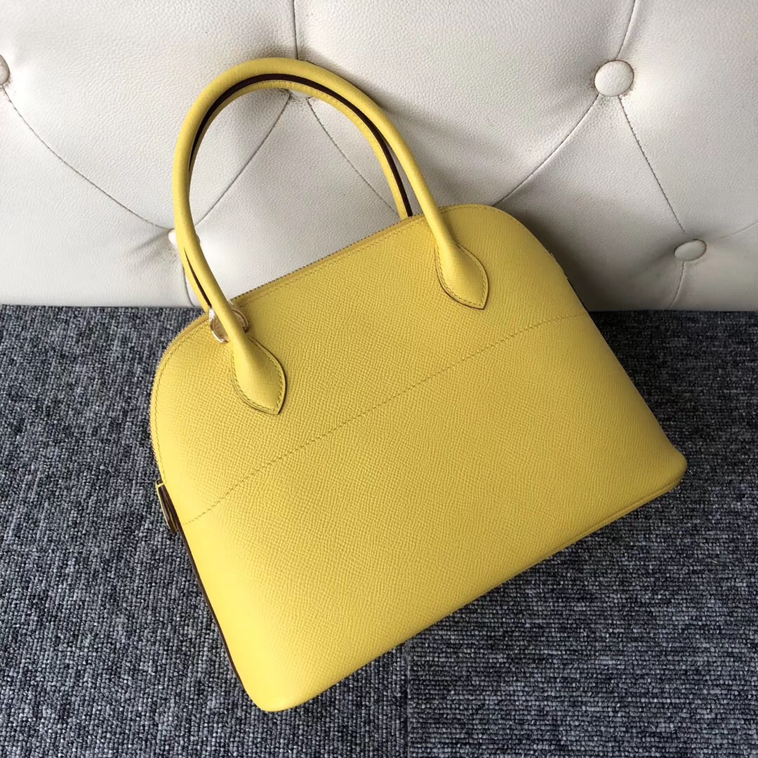 臺北愛馬仕保齡球包價格 Hermes Bolide 27cm 9O 那不勒斯黃 Jaune de Naples