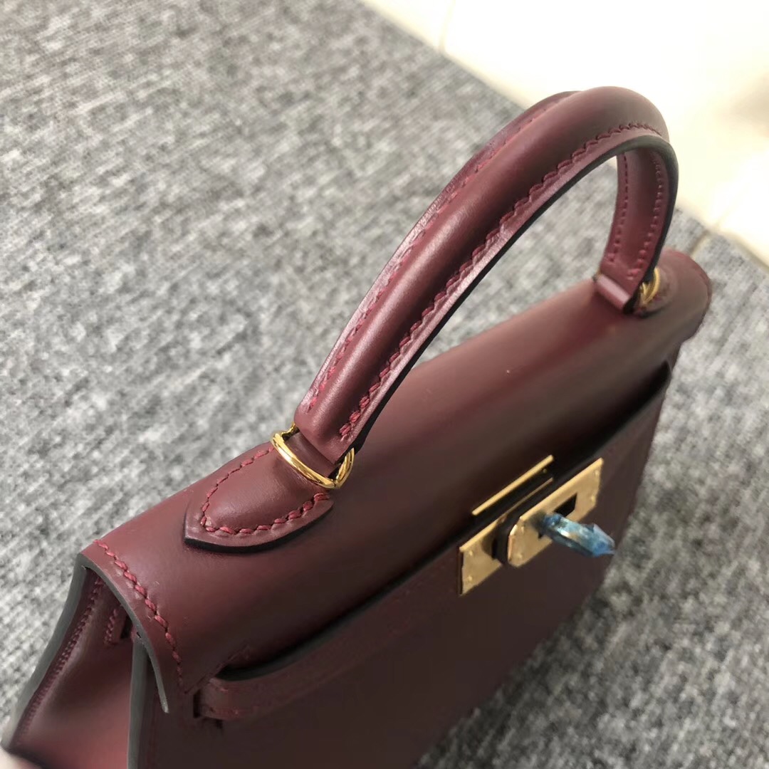 臺灣桃園愛馬仕 Taiwan Hermes Kelly mini二代 Box CK55愛馬仕紅 Rouge H