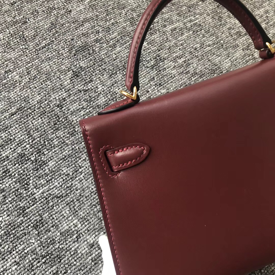 臺灣桃園愛馬仕 Taiwan Hermes Kelly mini二代 Box CK55愛馬仕紅 Rouge H