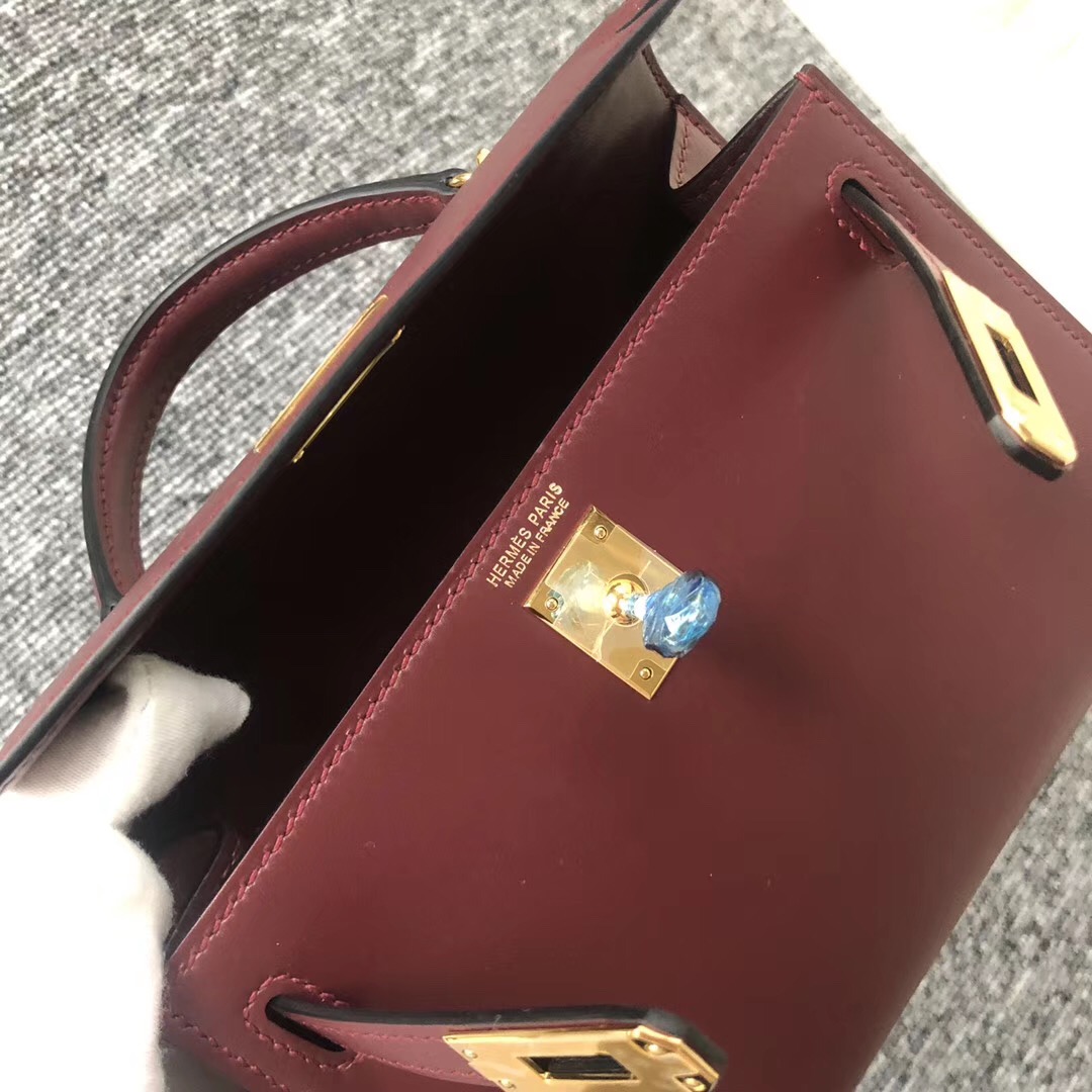 臺灣桃園愛馬仕 Taiwan Hermes Kelly mini二代 Box CK55愛馬仕紅 Rouge H