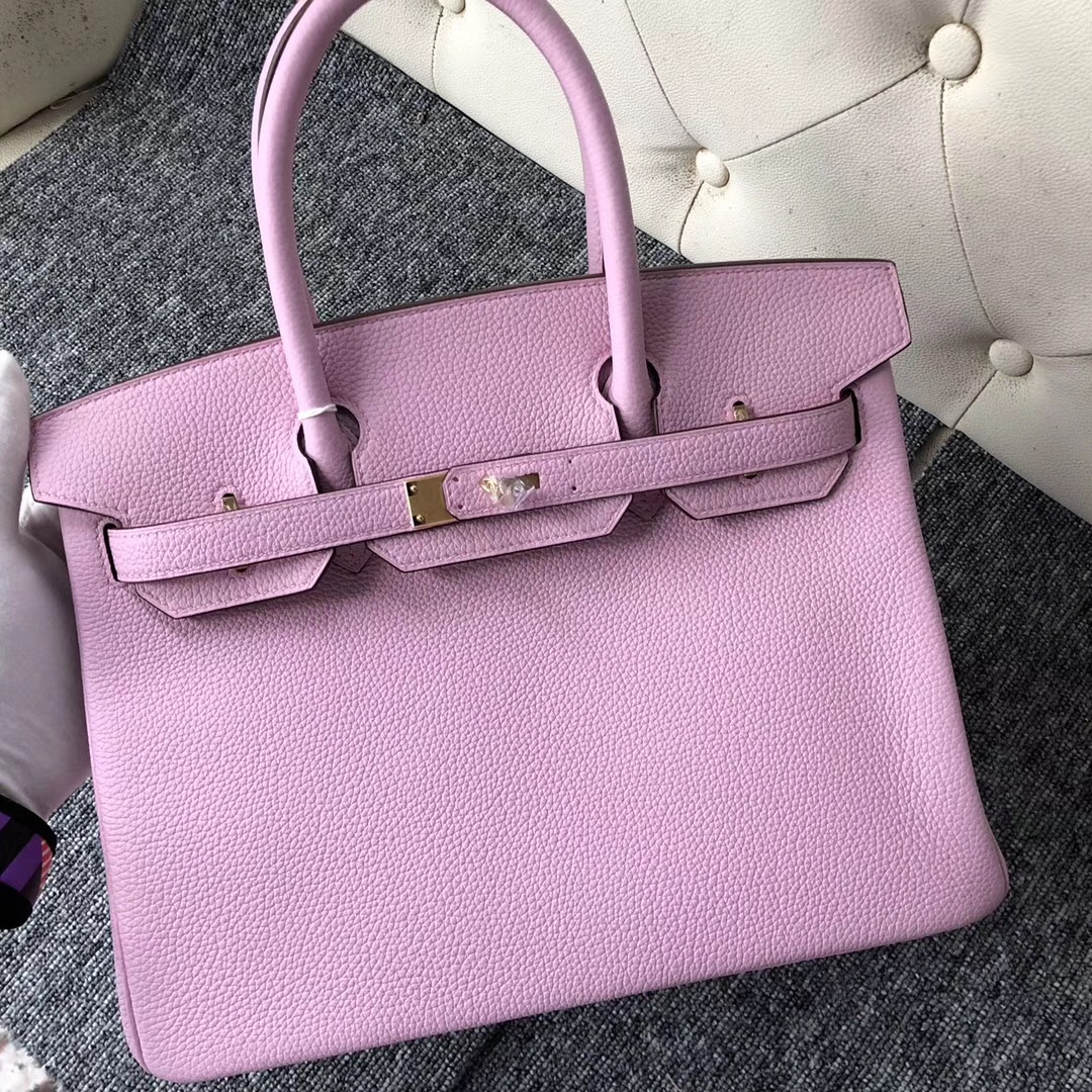 美國愛馬仕鉑金包價格 USA Hermes Birkin 30cm X9錦葵紫 Mauve Sylvestre