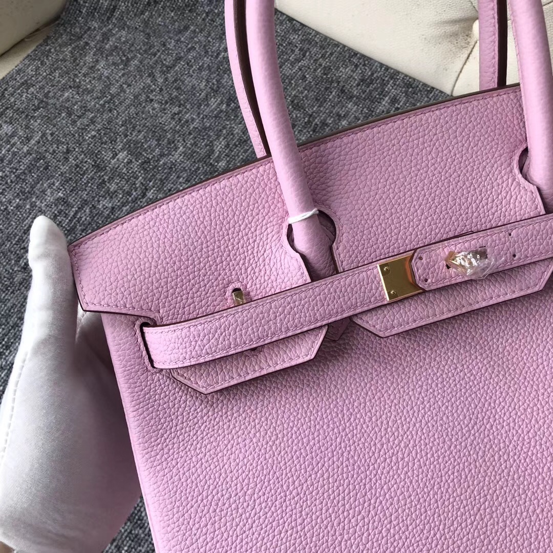 美國愛馬仕鉑金包價格 USA Hermes Birkin 30cm X9錦葵紫 Mauve Sylvestre