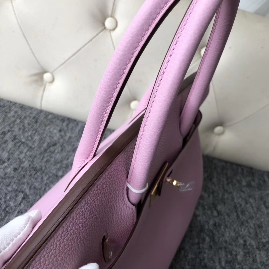 美國愛馬仕鉑金包價格 USA Hermes Birkin 30cm X9錦葵紫 Mauve Sylvestre