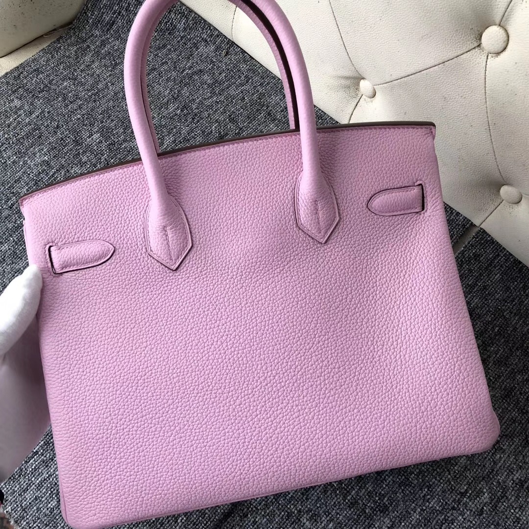 美國愛馬仕鉑金包價格 USA Hermes Birkin 30cm X9錦葵紫 Mauve Sylvestre