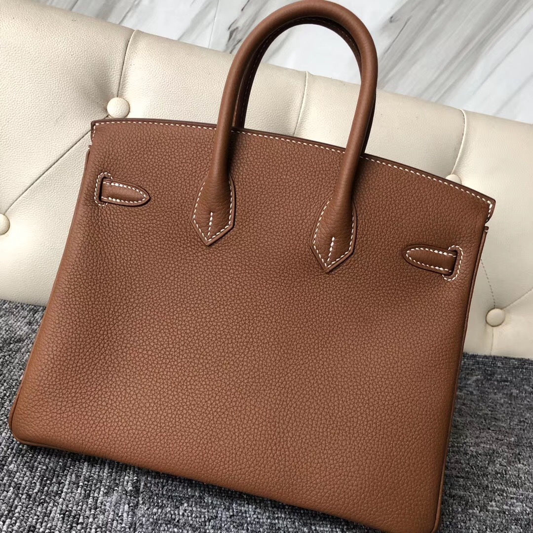 美國紐約愛馬仕鉑金包 USA Hermes Birkin 25cm CK37金棕色 Gold Togo皮