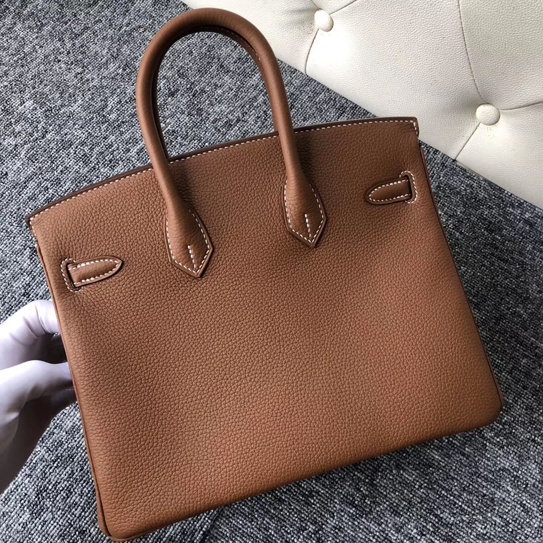 美國紐約愛馬仕鉑金包 USA Hermes Birkin 25cm CK37金棕色 Gold Togo皮