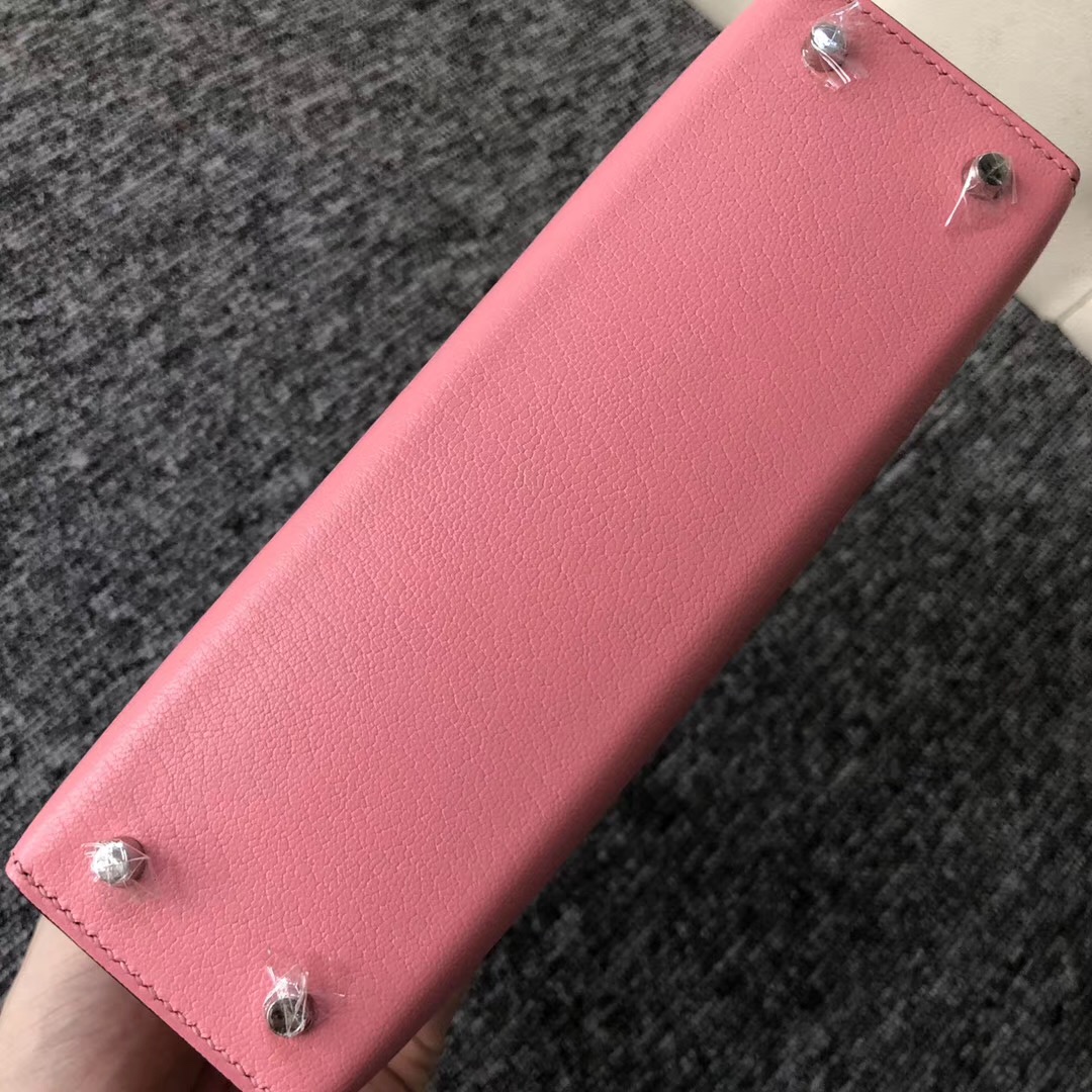 Australia Hermes Kelly Mini 2代 1Q奶昔粉 Rose Confetti Chevre山羊皮