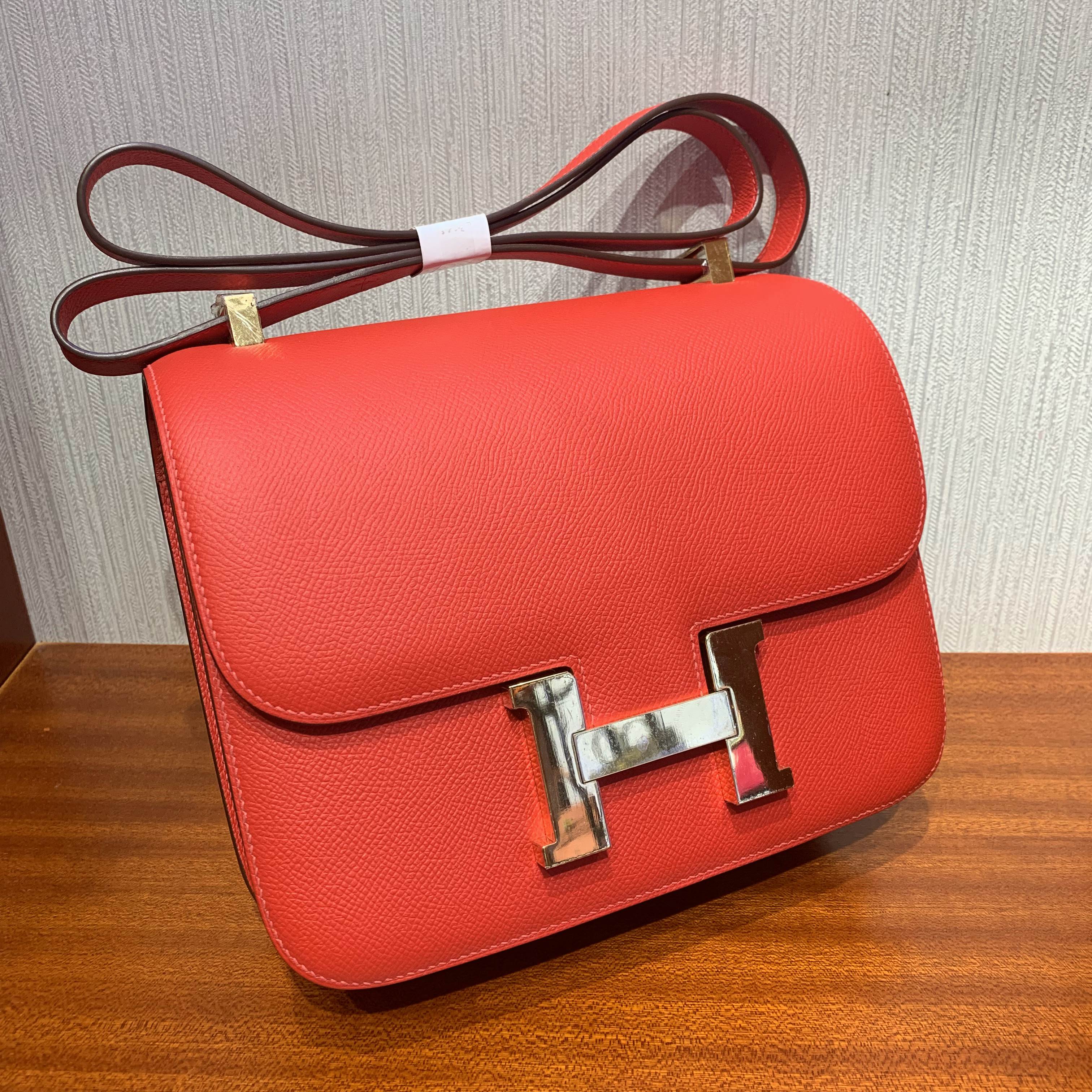 澳門愛馬仕空姐包 Aomen Hermes Constance 24cm S3心紅色 Rose de coeur