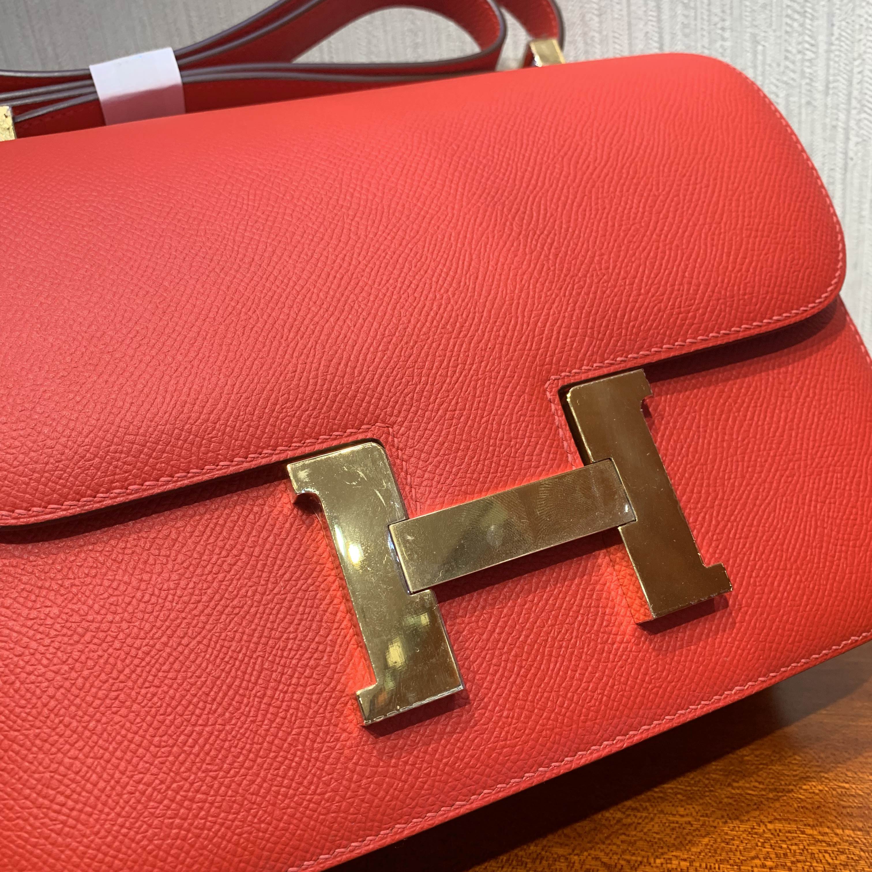 澳門愛馬仕空姐包 Aomen Hermes Constance 24cm S3心紅色 Rose de coeur