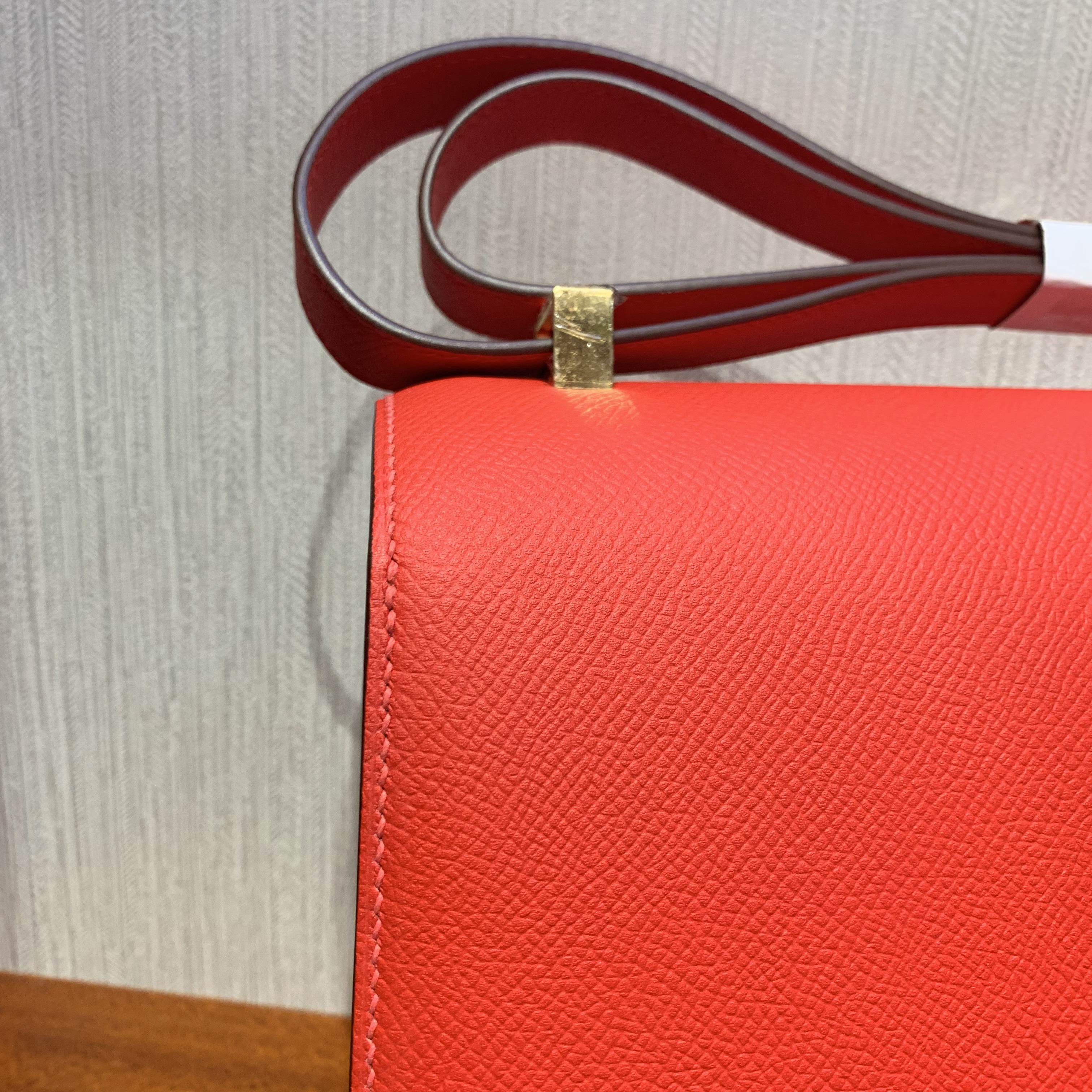 澳門愛馬仕空姐包 Aomen Hermes Constance 24cm S3心紅色 Rose de coeur