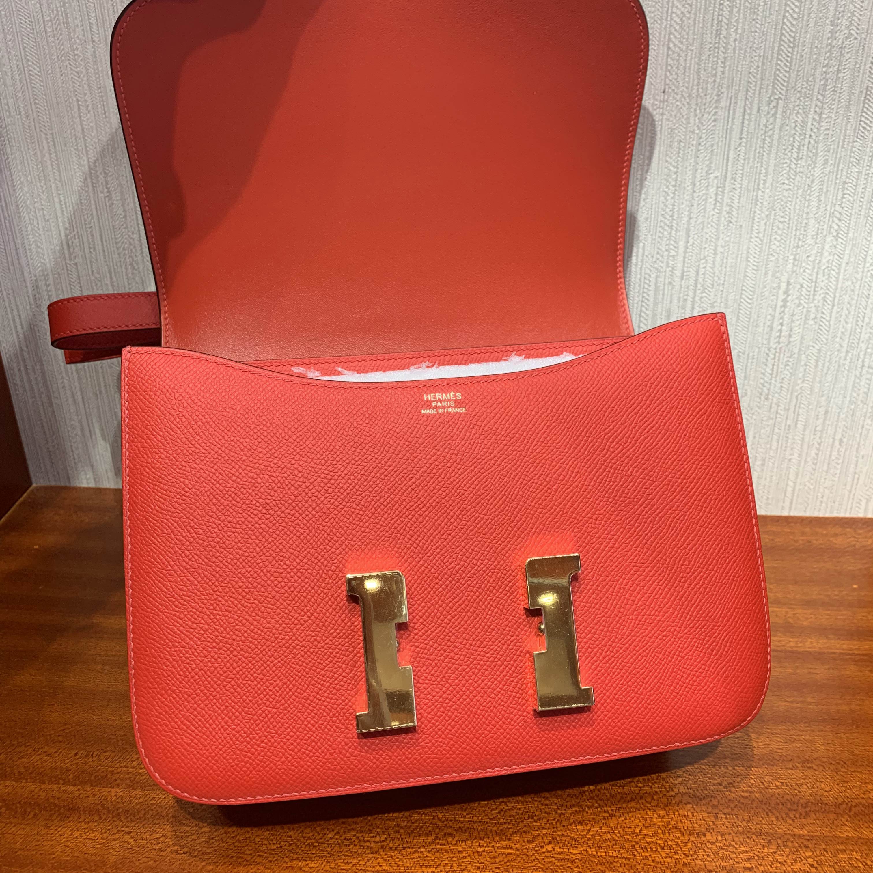 澳門愛馬仕空姐包 Aomen Hermes Constance 24cm S3心紅色 Rose de coeur