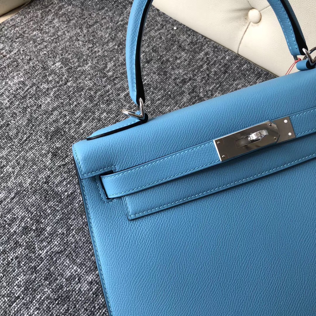 澳大利亞愛馬仕凱莉包 Australia Hermes Kelly 28cm P3北方藍 Blue de nord