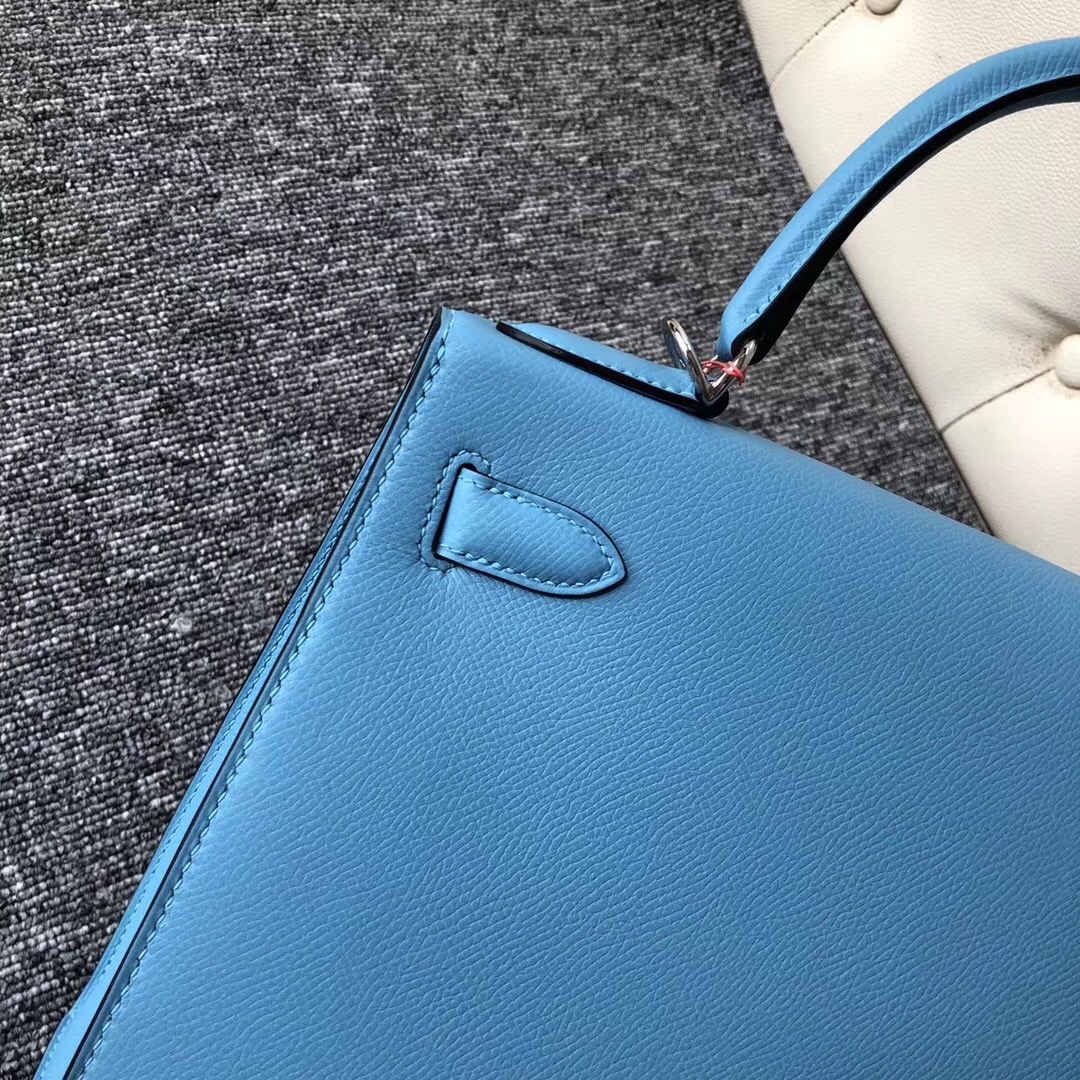 澳大利亞愛馬仕凱莉包 Australia Hermes Kelly 28cm P3北方藍 Blue de nord