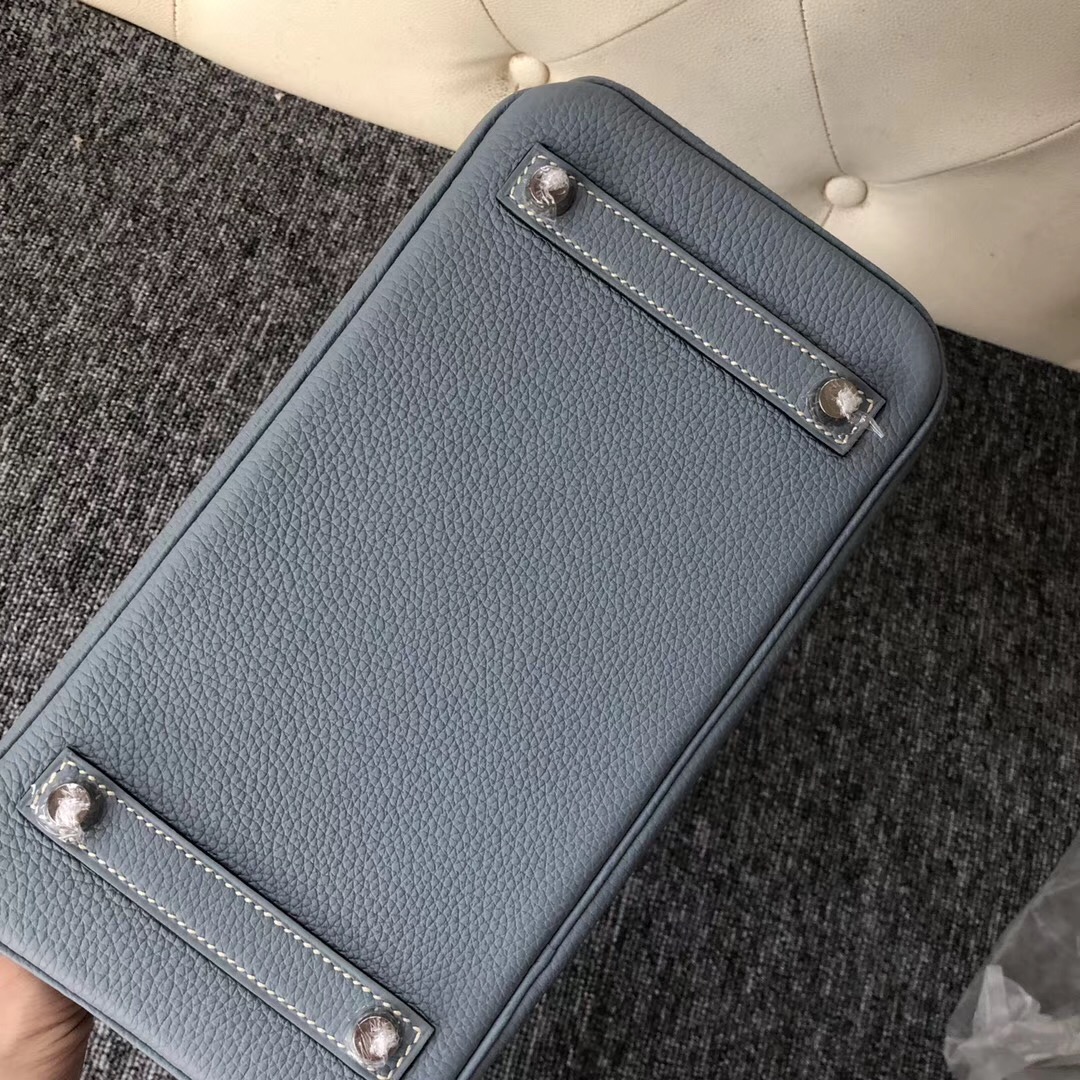泰國愛馬仕鉑金包 Thailand Hermes Birkin 25cm Togo J7 亞麻藍 blue lin