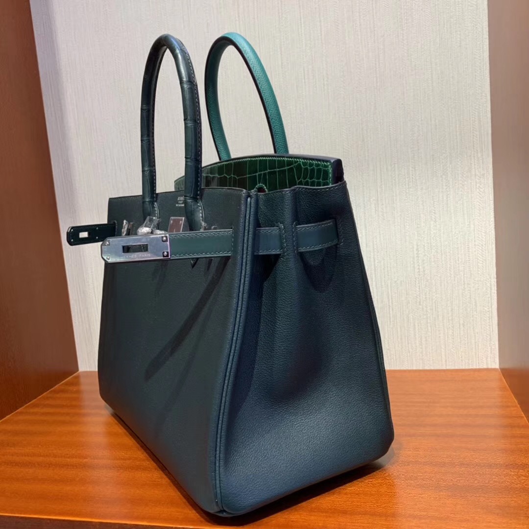 Singapore Hermes Birkin 30cm 6Q翡翠绿 1T泰坦绿 67祖母绿 Z6孔雀绿 8W新唇膏粉