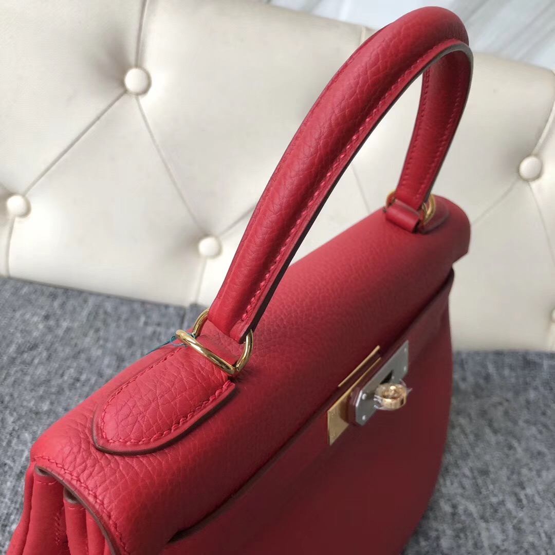 臺北桃園機場愛馬仕包包價格 Hermes Kelly 28cm Q5國旗紅 Rouge casaque