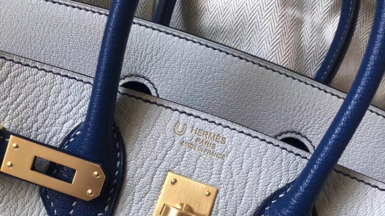 Hermes HSS Birkin 25cm Chevre 8U冰川藍 Blue Glacierw CK73 Blue sapphire